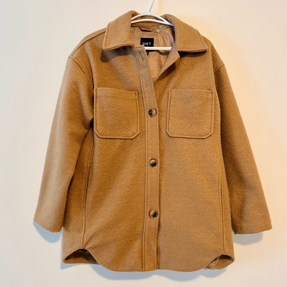 Defective Oat New York Tan Pea Coat SZ.S